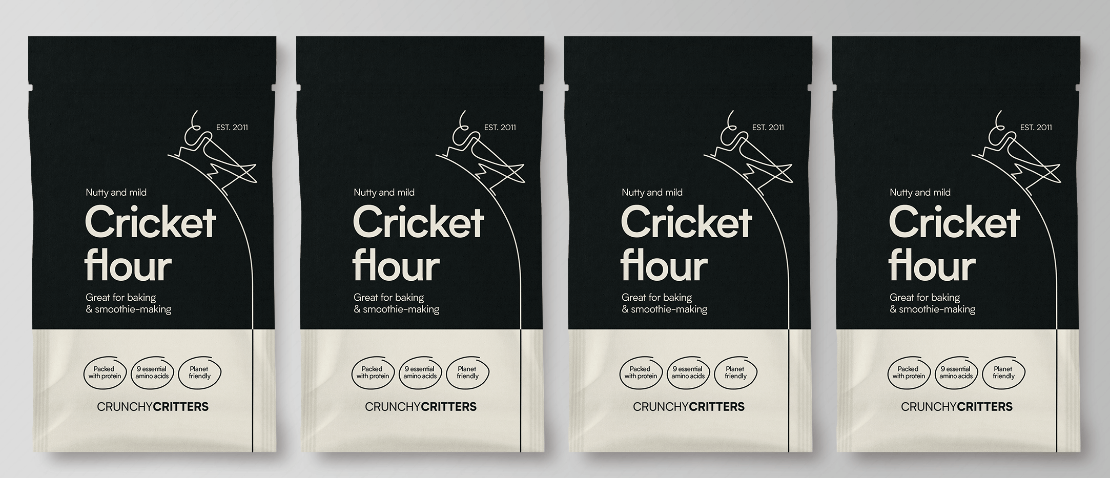 Cricket flour 4 x 50g Crunchy Critters